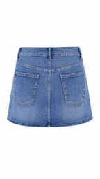 Minigonna in denim chiaro