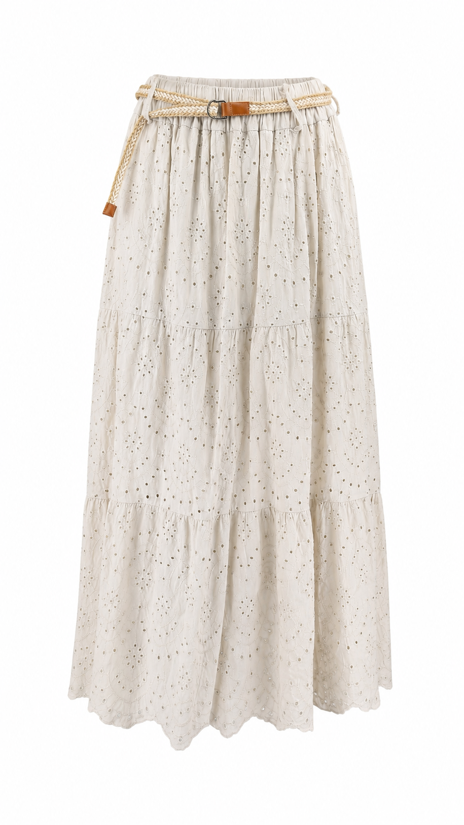 Strapless short dress with tiered skirt