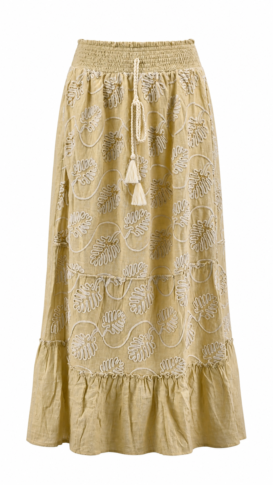 Strapless short dress with tiered skirt