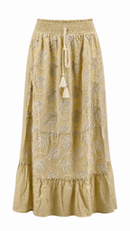 Strapless short dress with tiered skirt