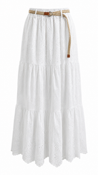 Strapless short dress with tiered skirt
