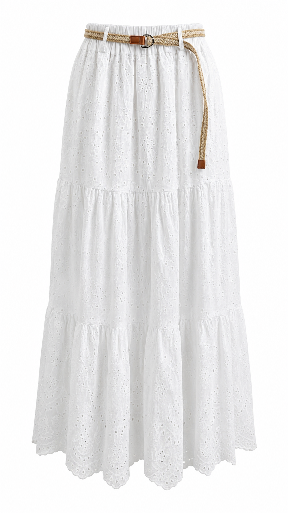 Strapless short dress with tiered skirt