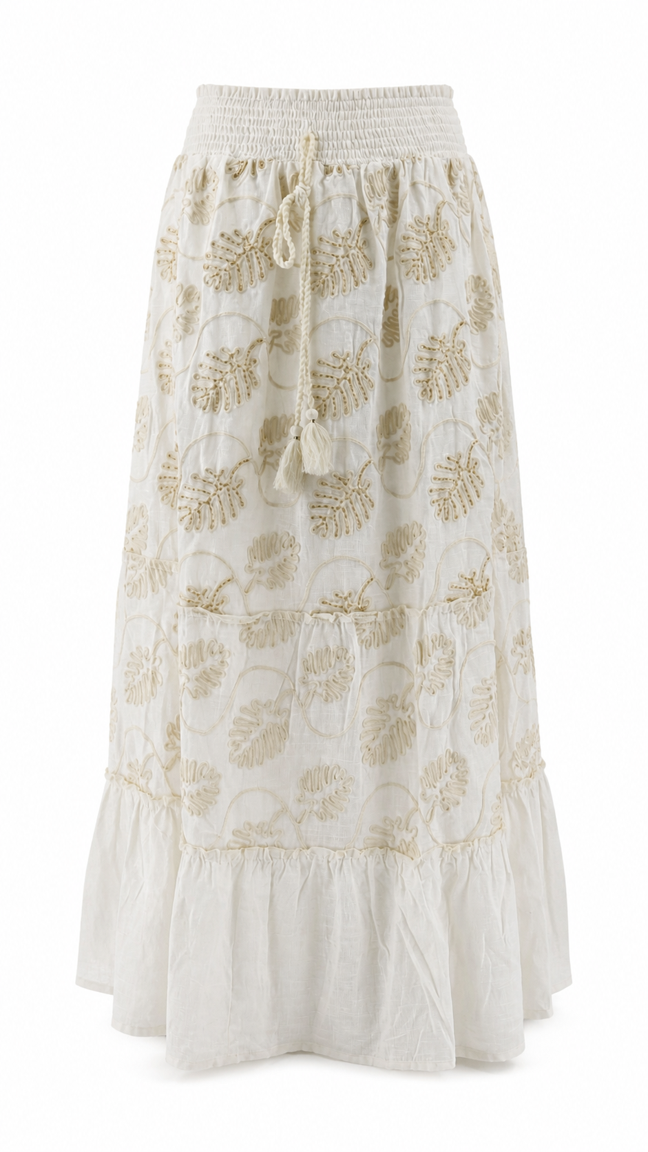 Strapless short dress with tiered skirt
