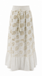 Strapless short dress with tiered skirt