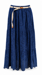 Strapless short dress with tiered skirt