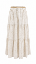Strapless short dress with tiered skirt