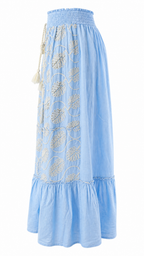 Strapless short dress with tiered skirt