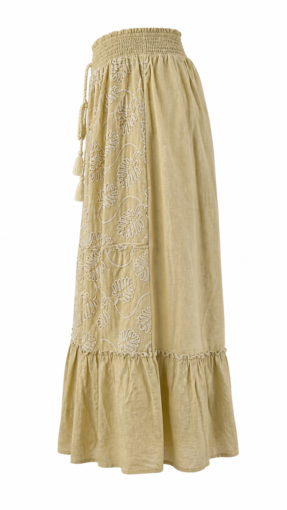 Strapless short dress with tiered skirt