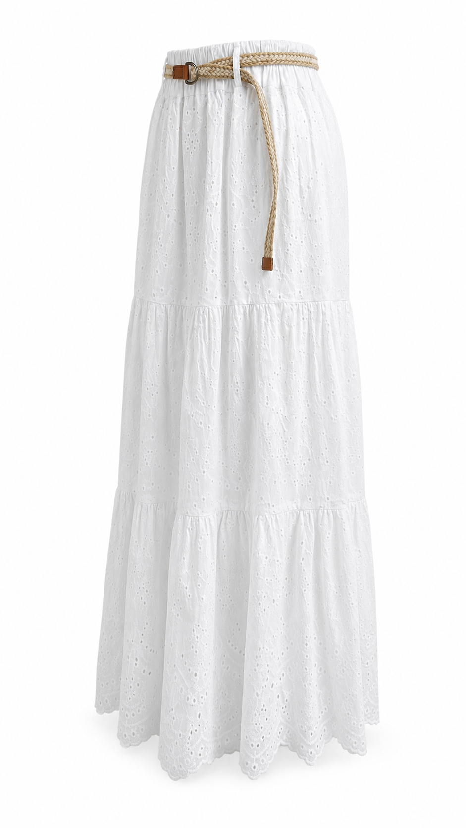 Strapless short dress with tiered skirt