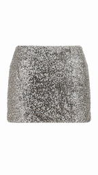 Minigonna con paillettes