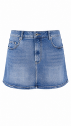 Minigonna in denim chiaro