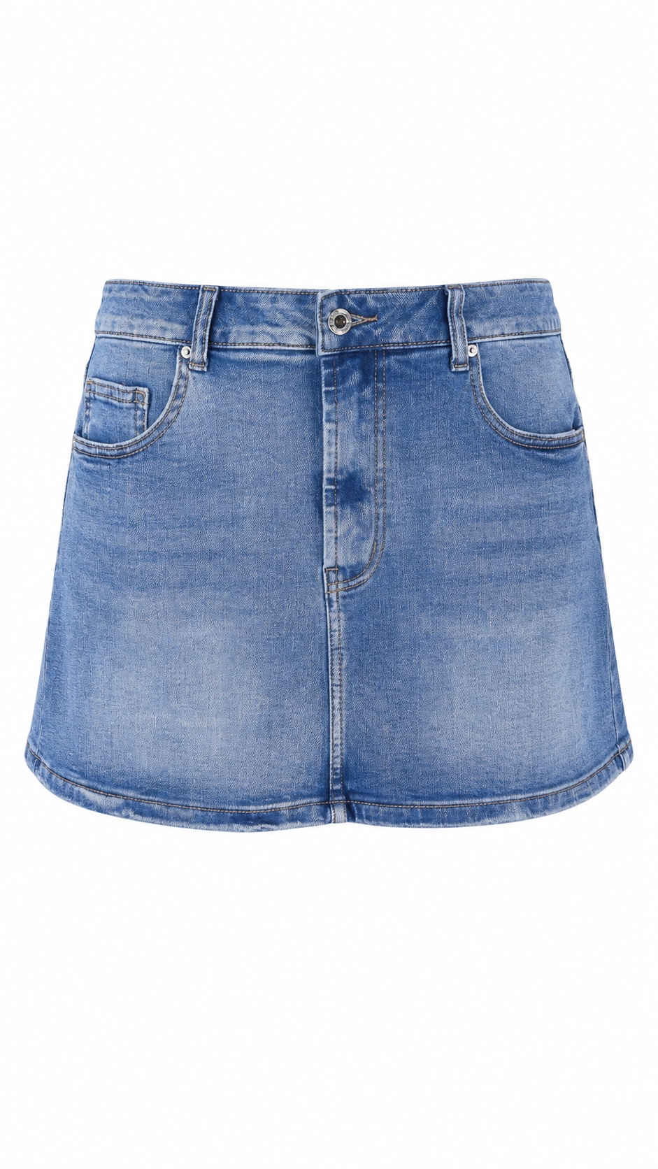 Minigonna in denim chiaro