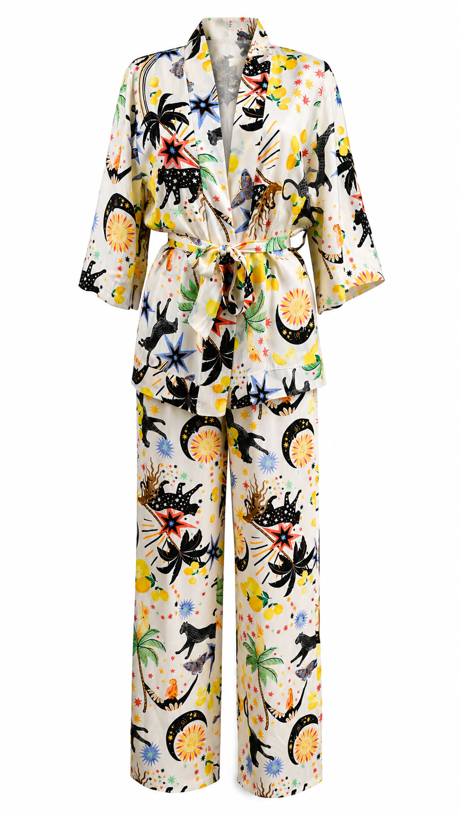 Kimono a fantasia tropicale