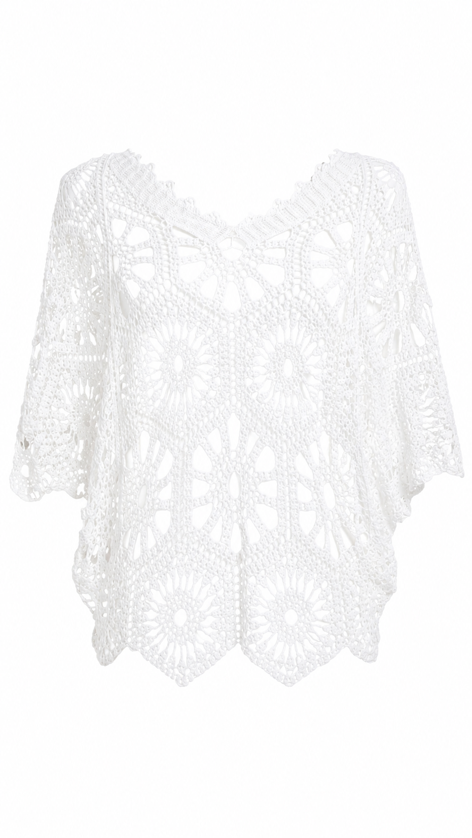 Maglia effetto crochet