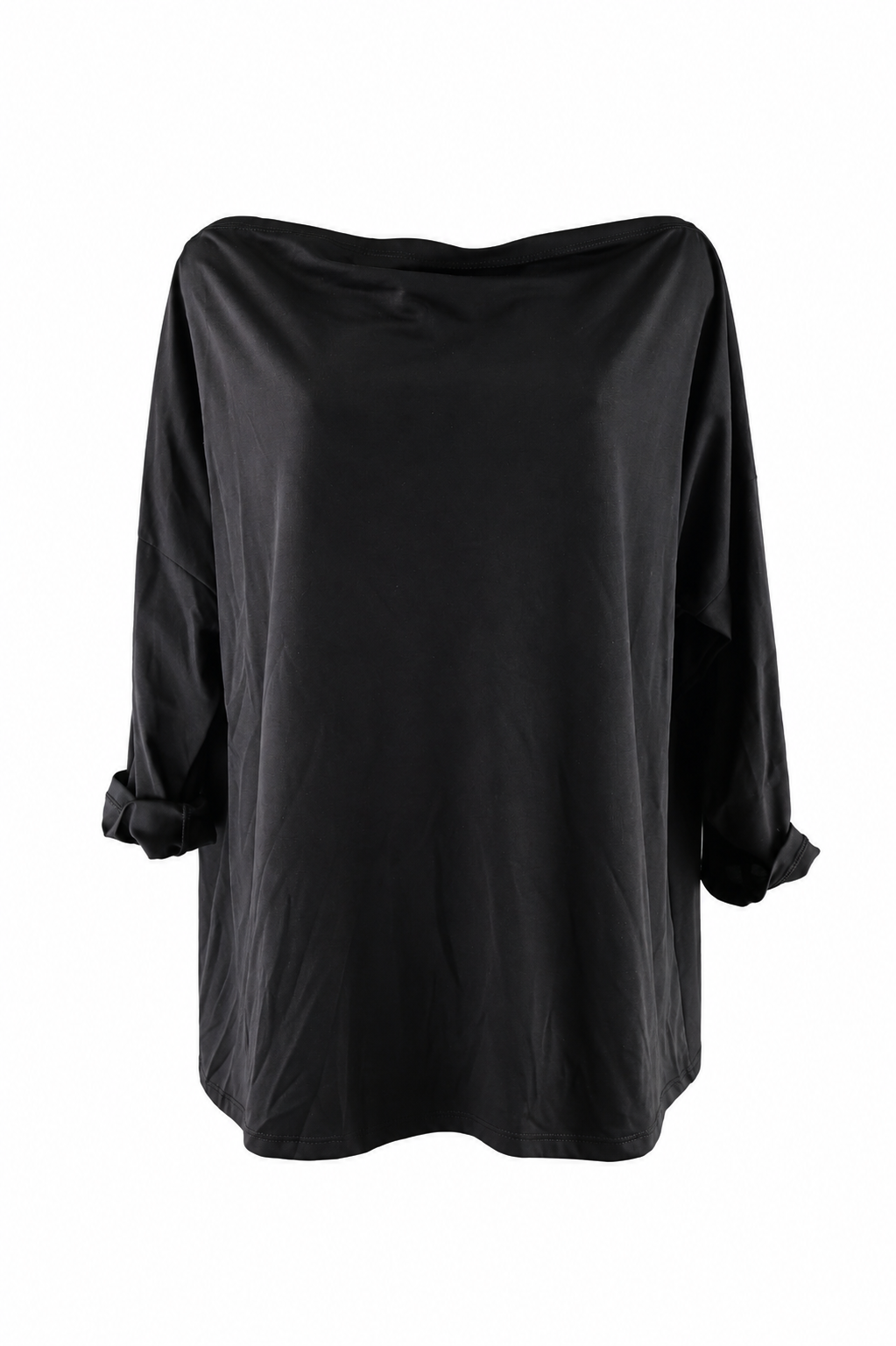 Maglia oversize con scollo a barca