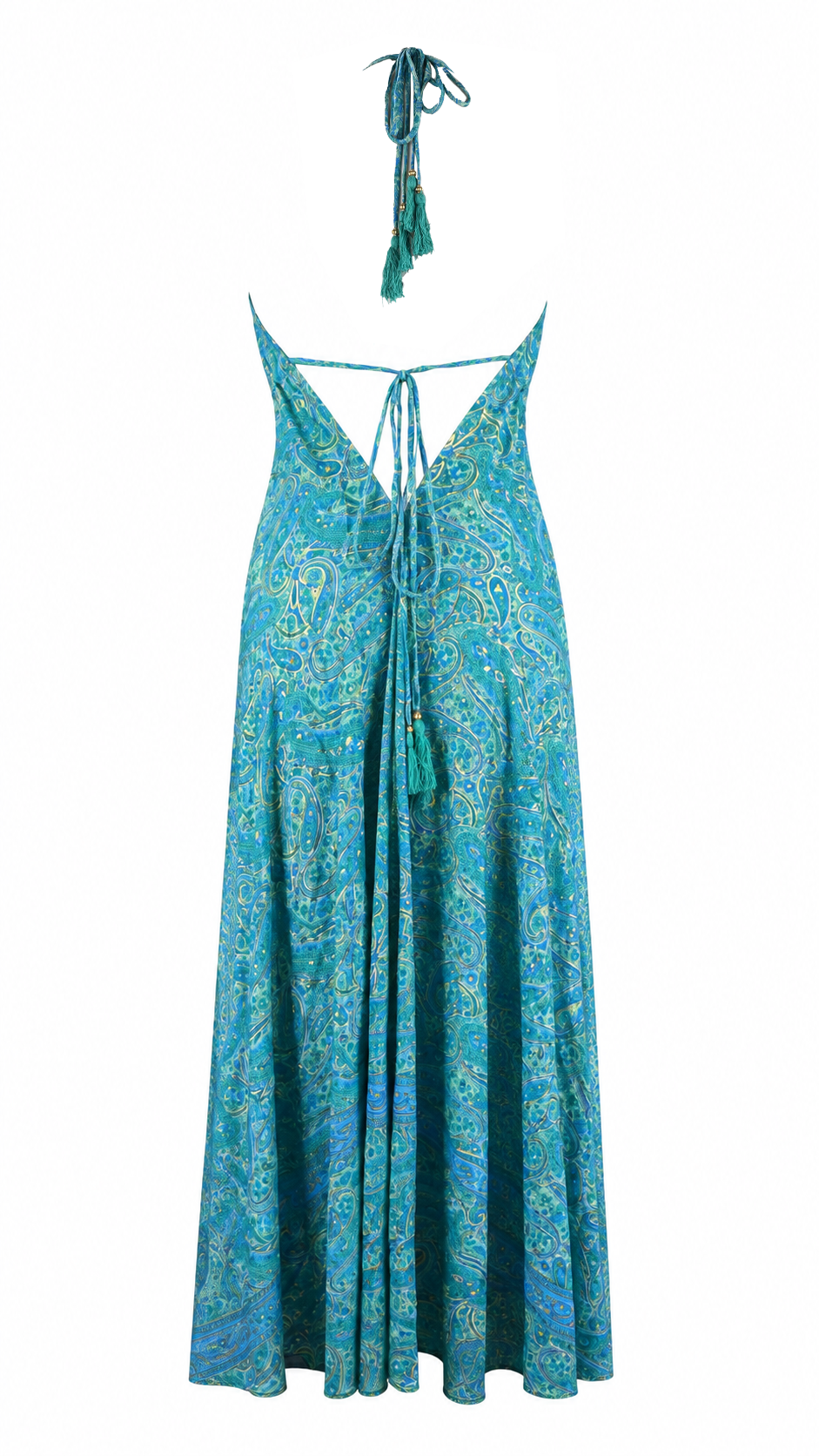 Abito lungo fantasia paisley