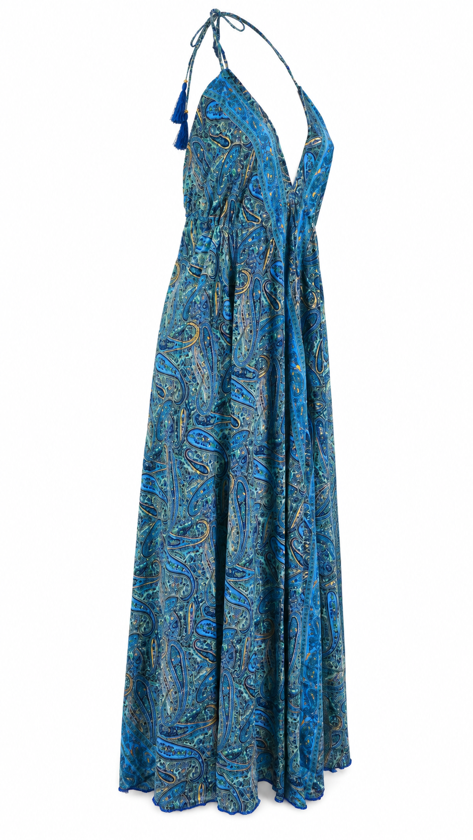 Abito lungo fantasia paisley
