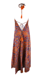 Abito lungo fantasia paisley
