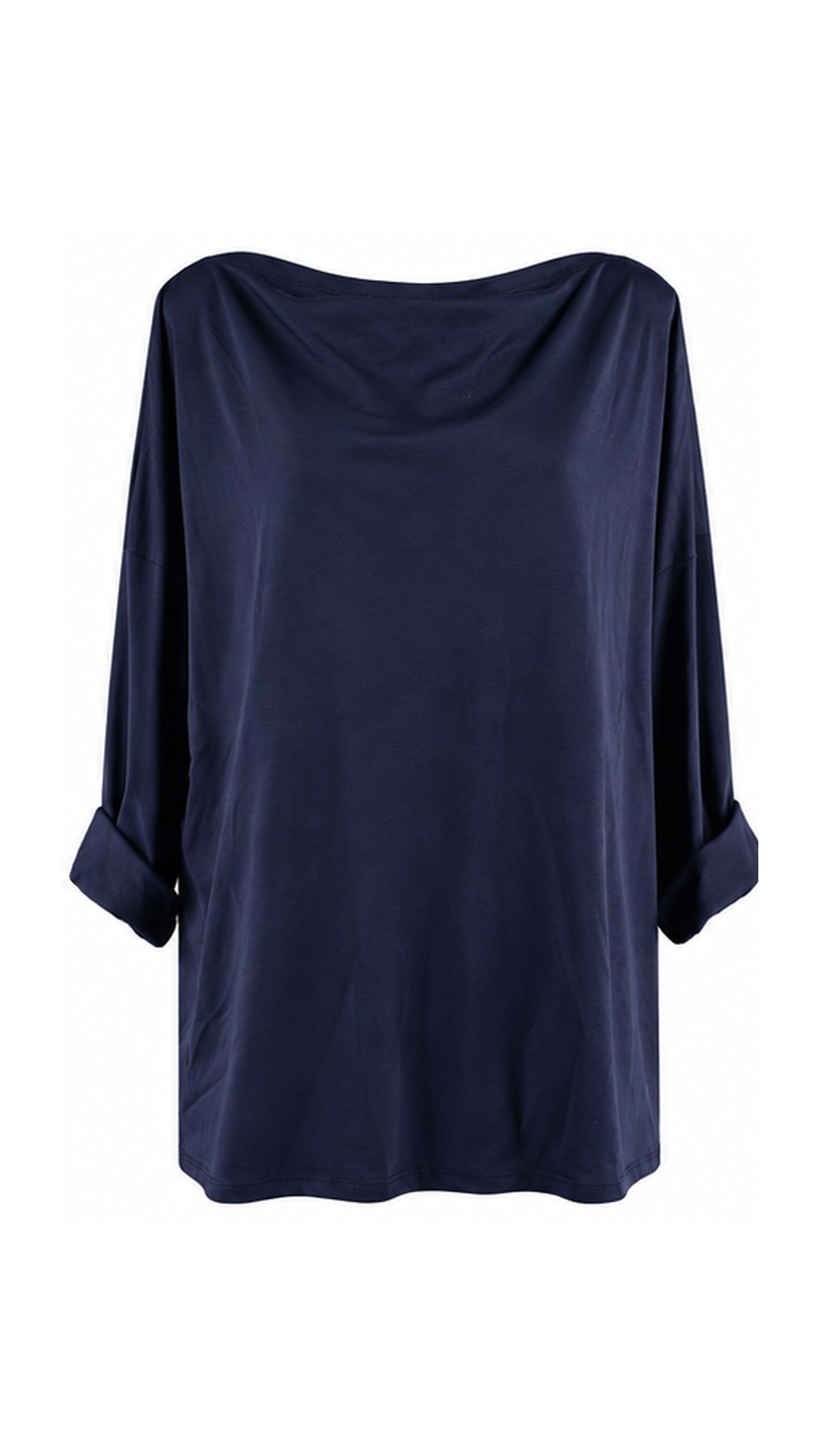 Maglia oversize con scollo a barca