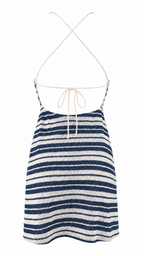 Strapless short dress with tiered skirt