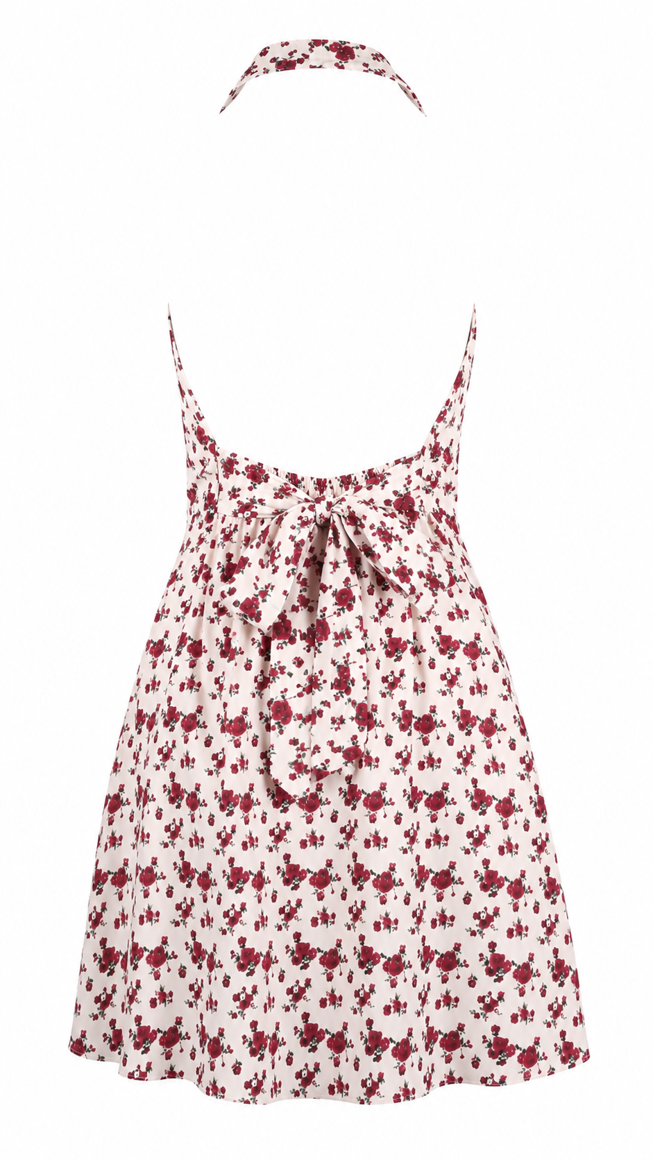Strapless short dress with tiered skirt