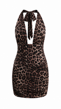 Strapless short dress with tiered skirt