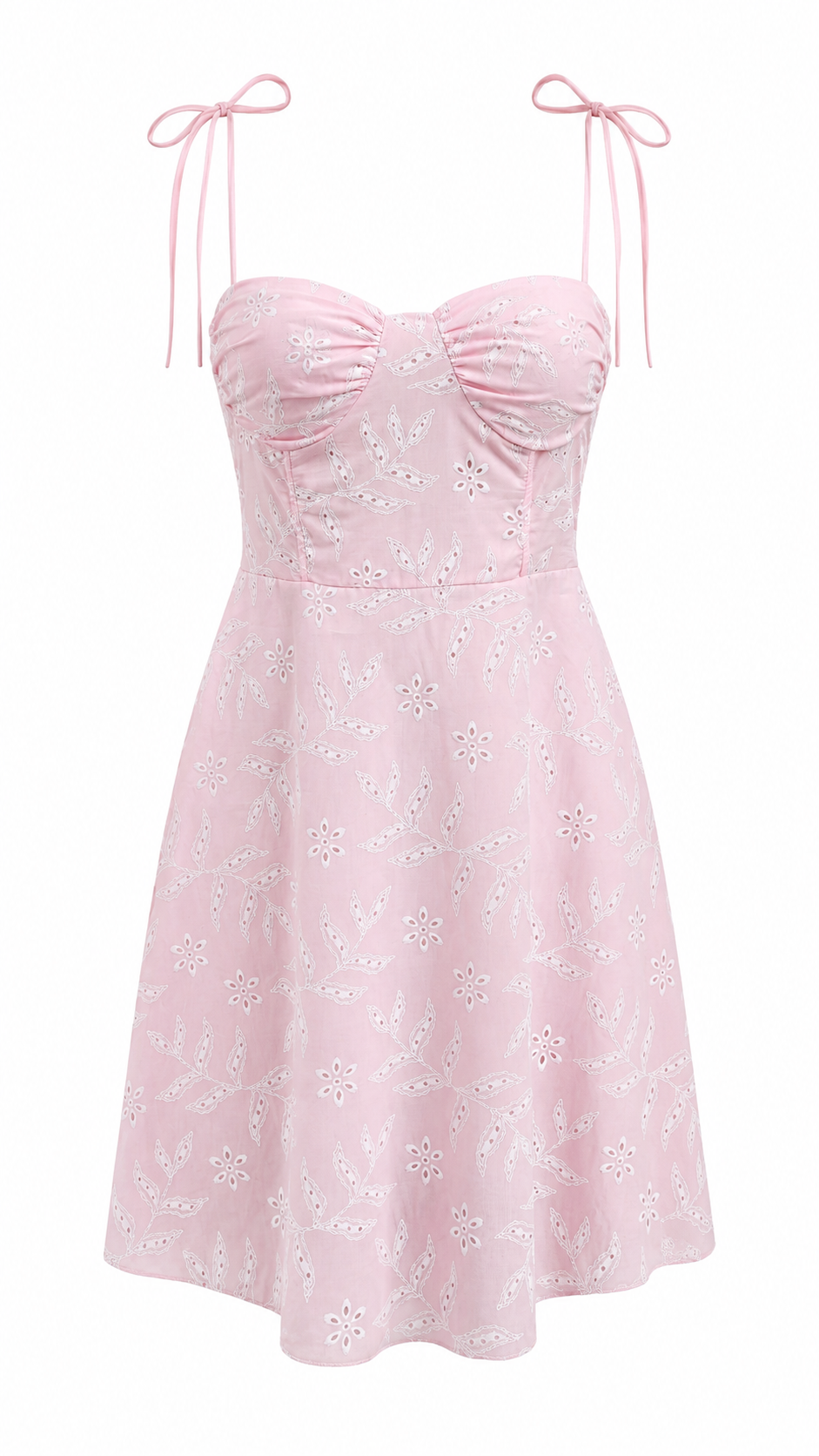 Strapless short dress with tiered skirt