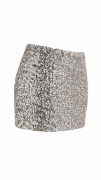 Minigonna con paillettes
