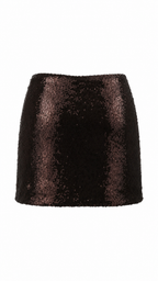 Minigonna con paillettes