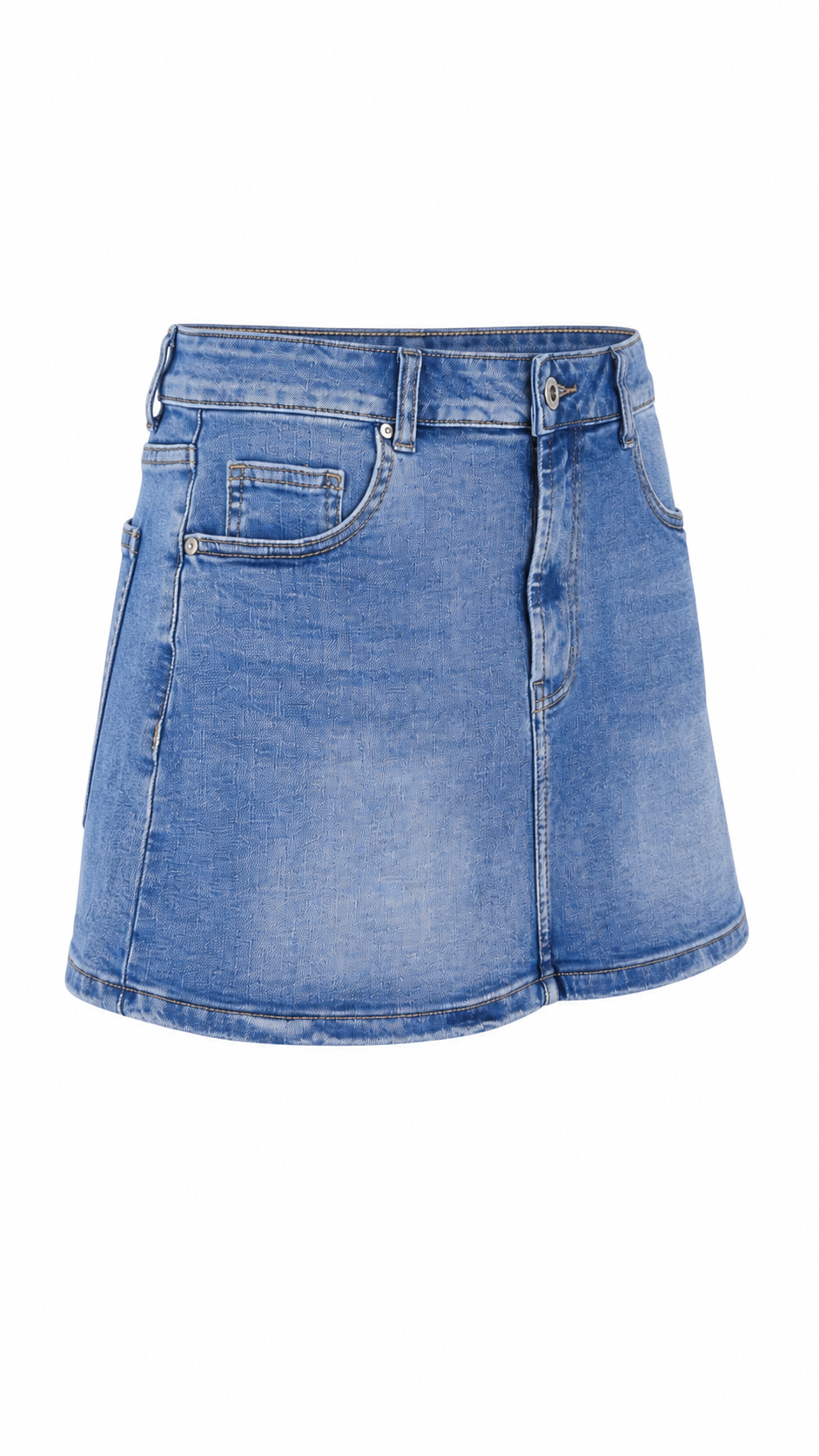 Minigonna in denim chiaro
