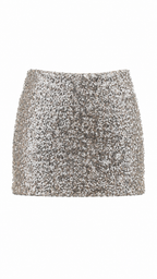 Minigonna con paillettes