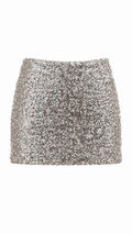 Minigonna con paillettes
