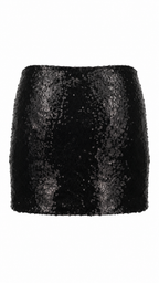Minigonna con paillettes