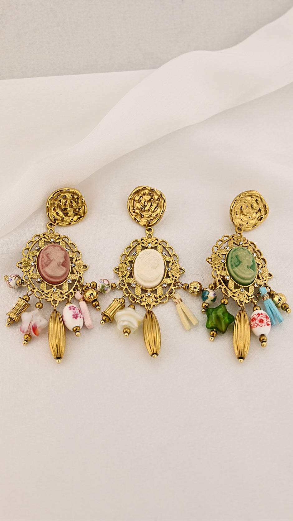 Orecchini pendenti stile vintage