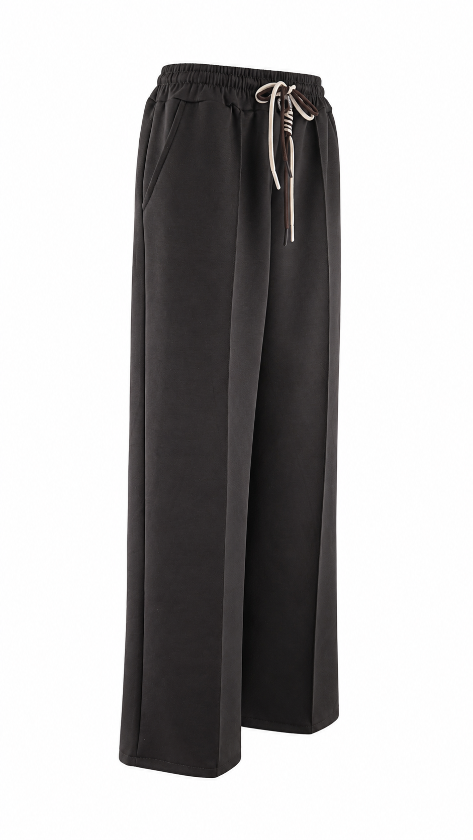 Women’s Wide-Leg Palazzo Trousers with Elasticated Drawstring Waist