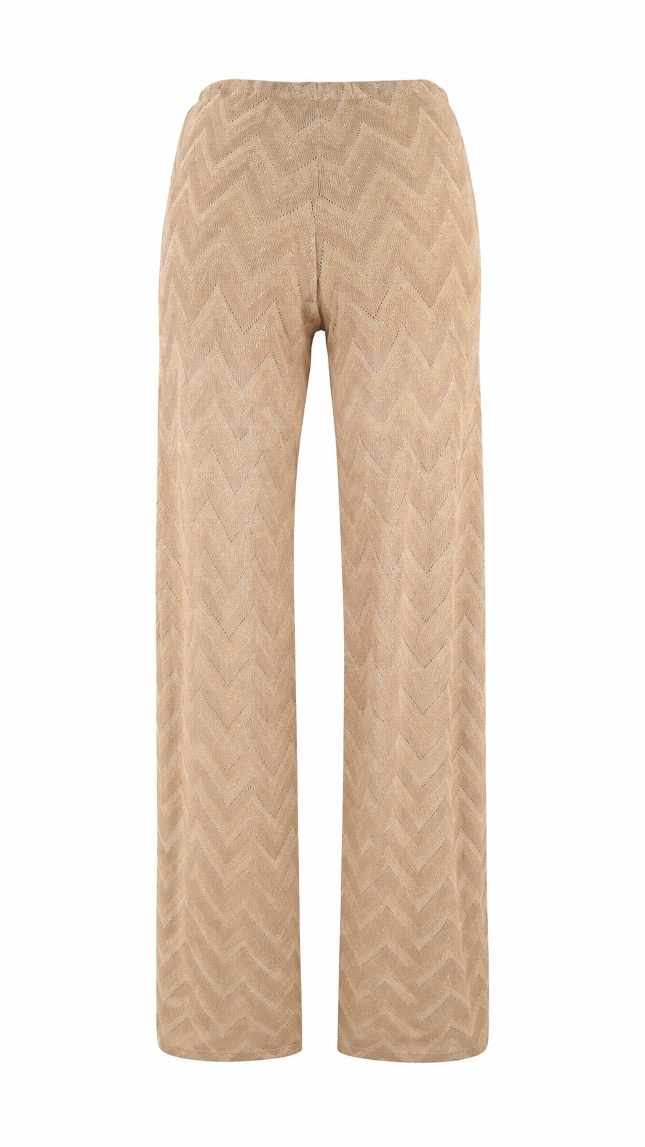 Pantalone largo semitrasparente