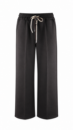 Women’s Wide-Leg Palazzo Trousers with Elasticated Drawstring Waist