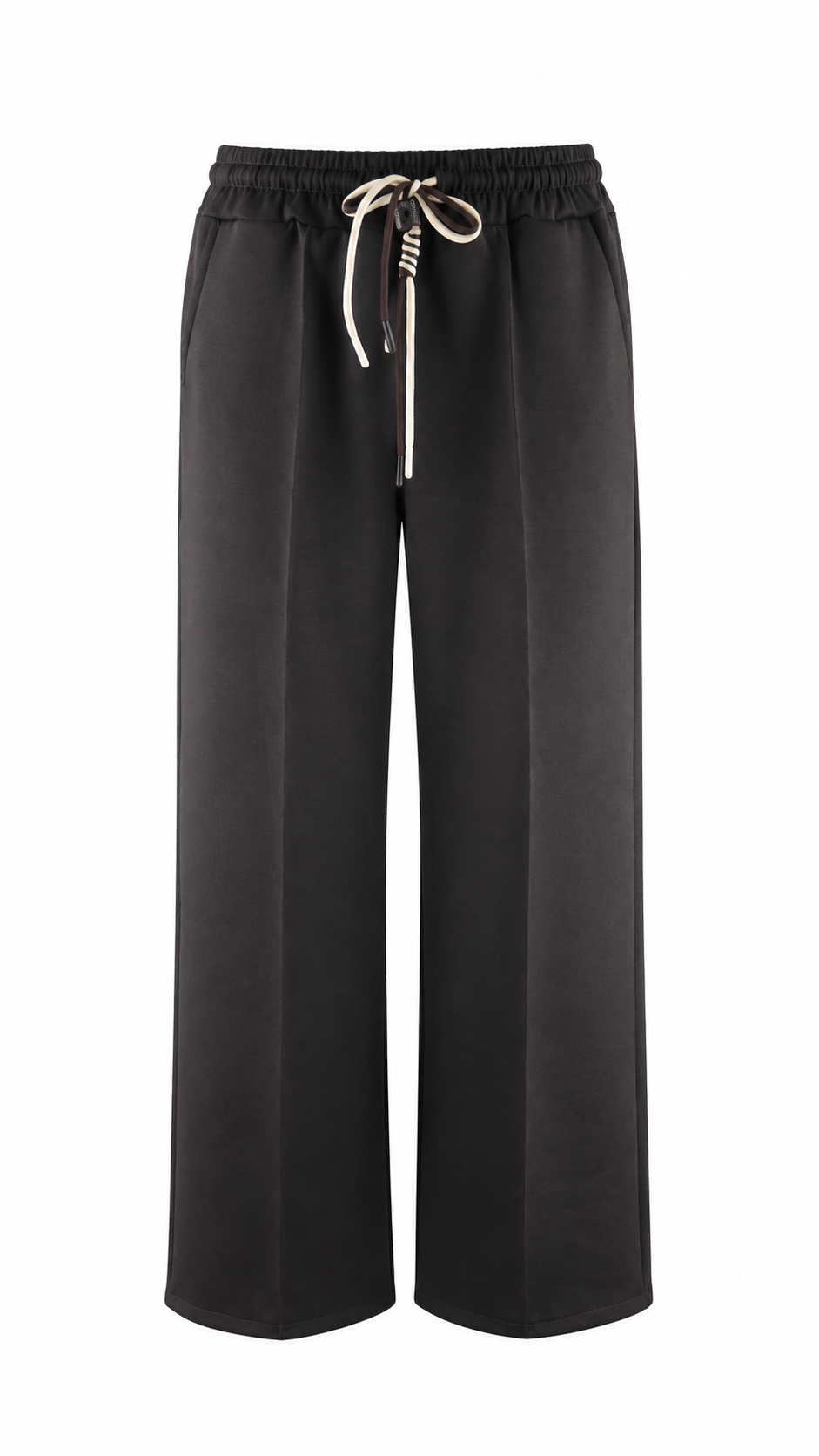 Women’s Wide-Leg Palazzo Trousers with Elasticated Drawstring Waist