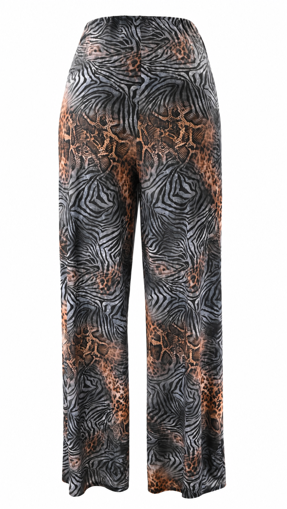 Pantaloni animalier con stella marina dorata