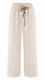 Women’s Wide-Leg Palazzo Trousers with Elasticated Drawstring Waist
