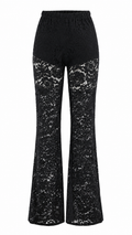 Pantaloni in pizzo nero