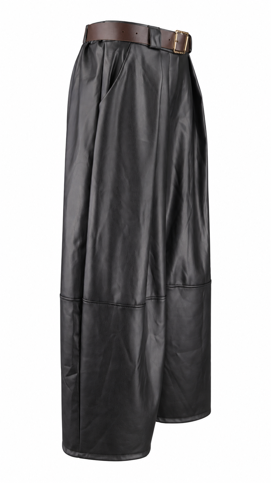 Pantaloni effetto pelle