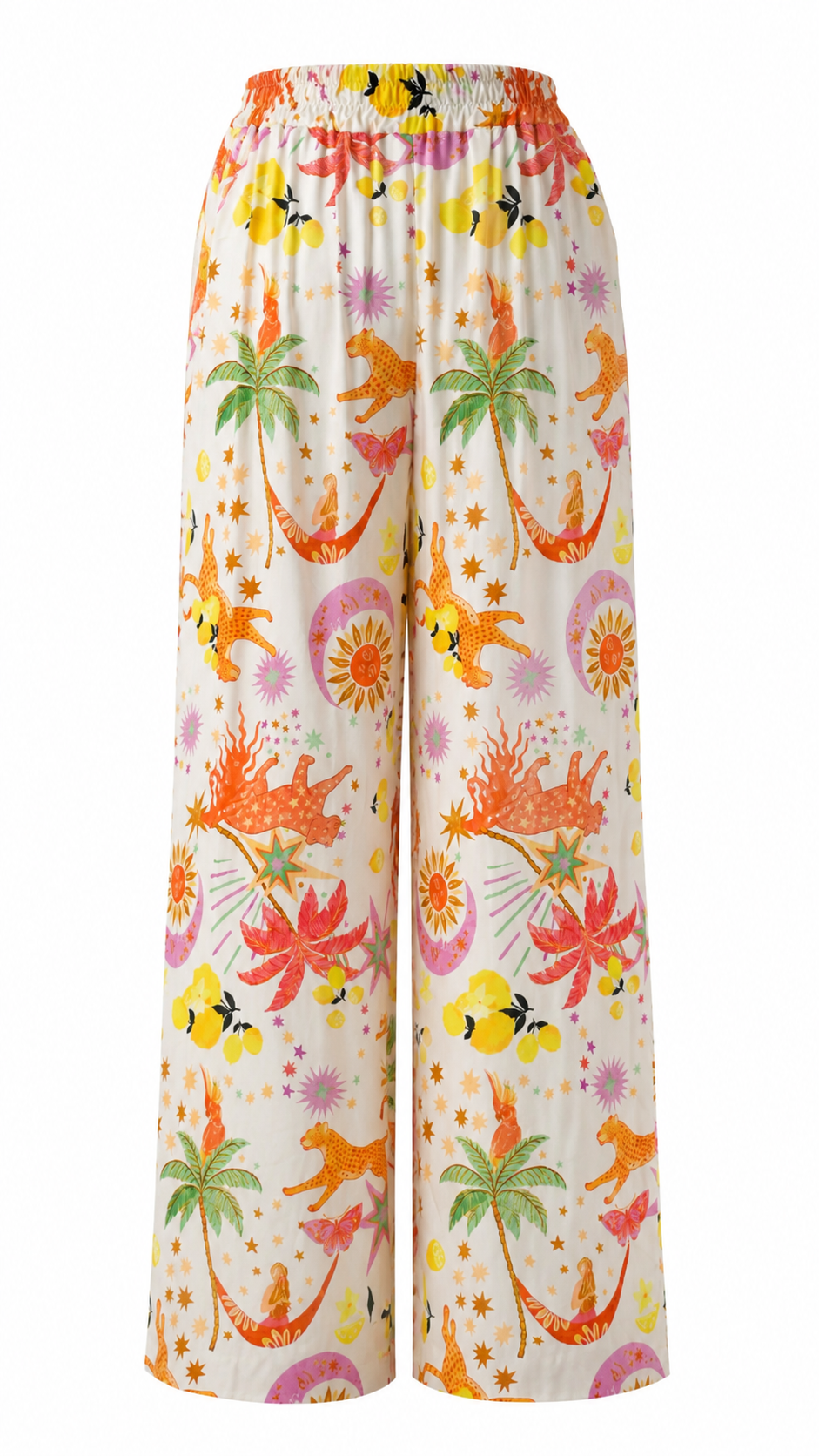 Pantaloni a fantasia tropicale