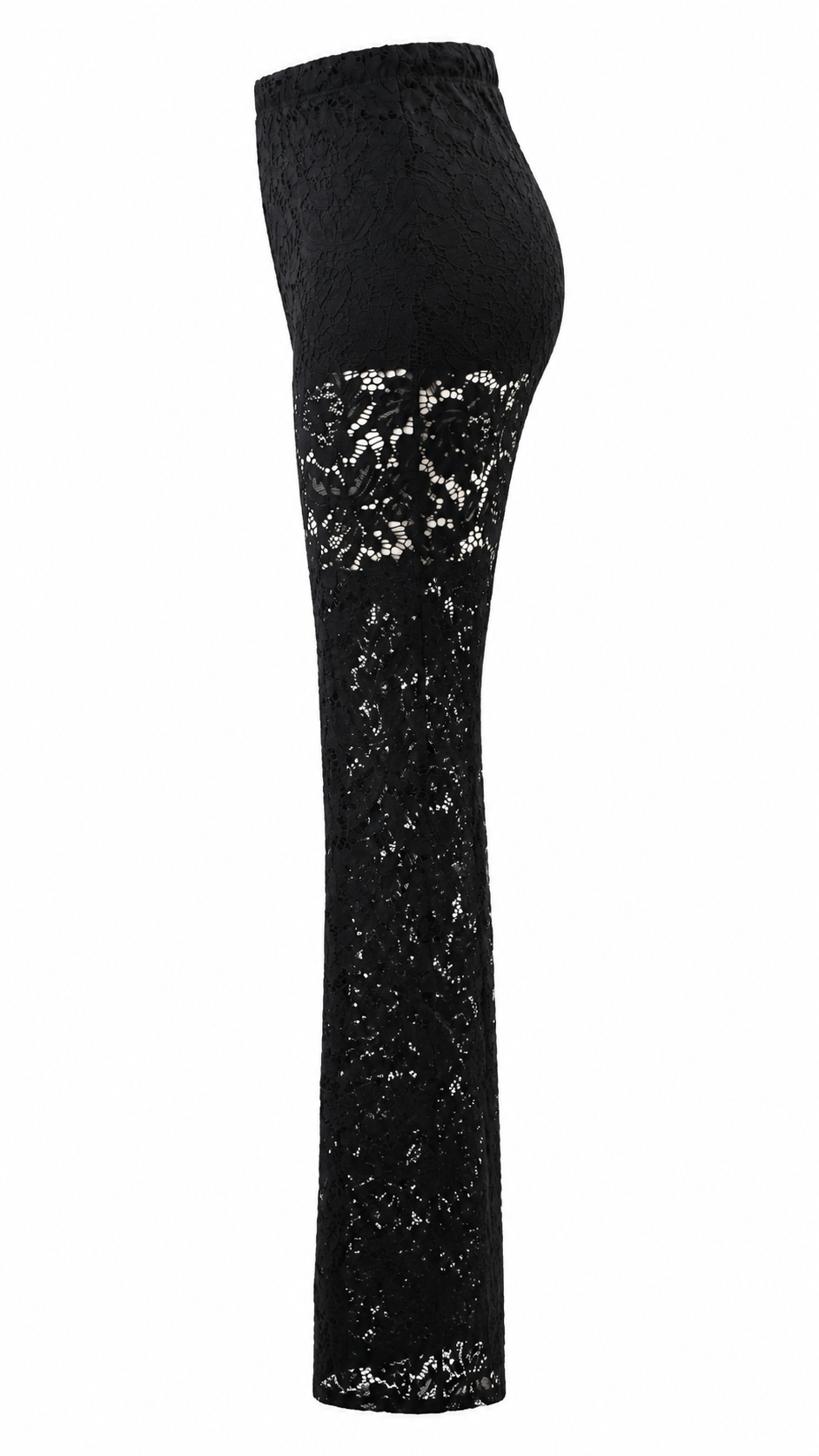 Pantaloni in pizzo nero