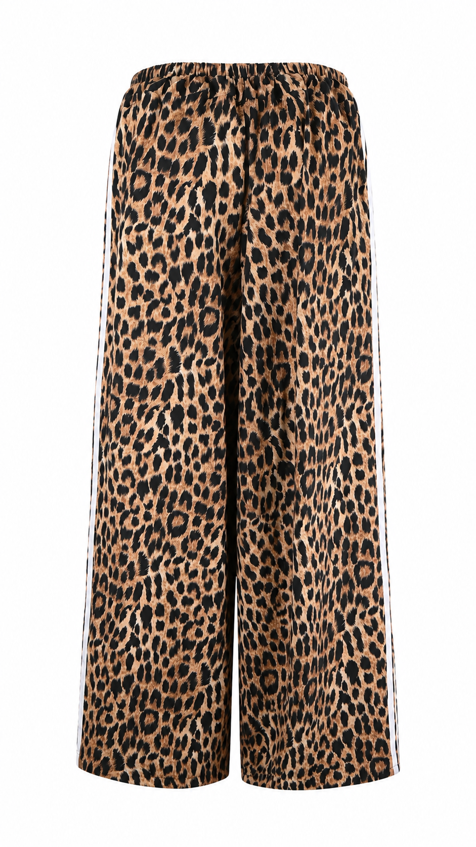 Pantalone a palazzo leopardato