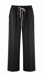 Women’s Wide-Leg Palazzo Trousers with Elasticated Drawstring Waist