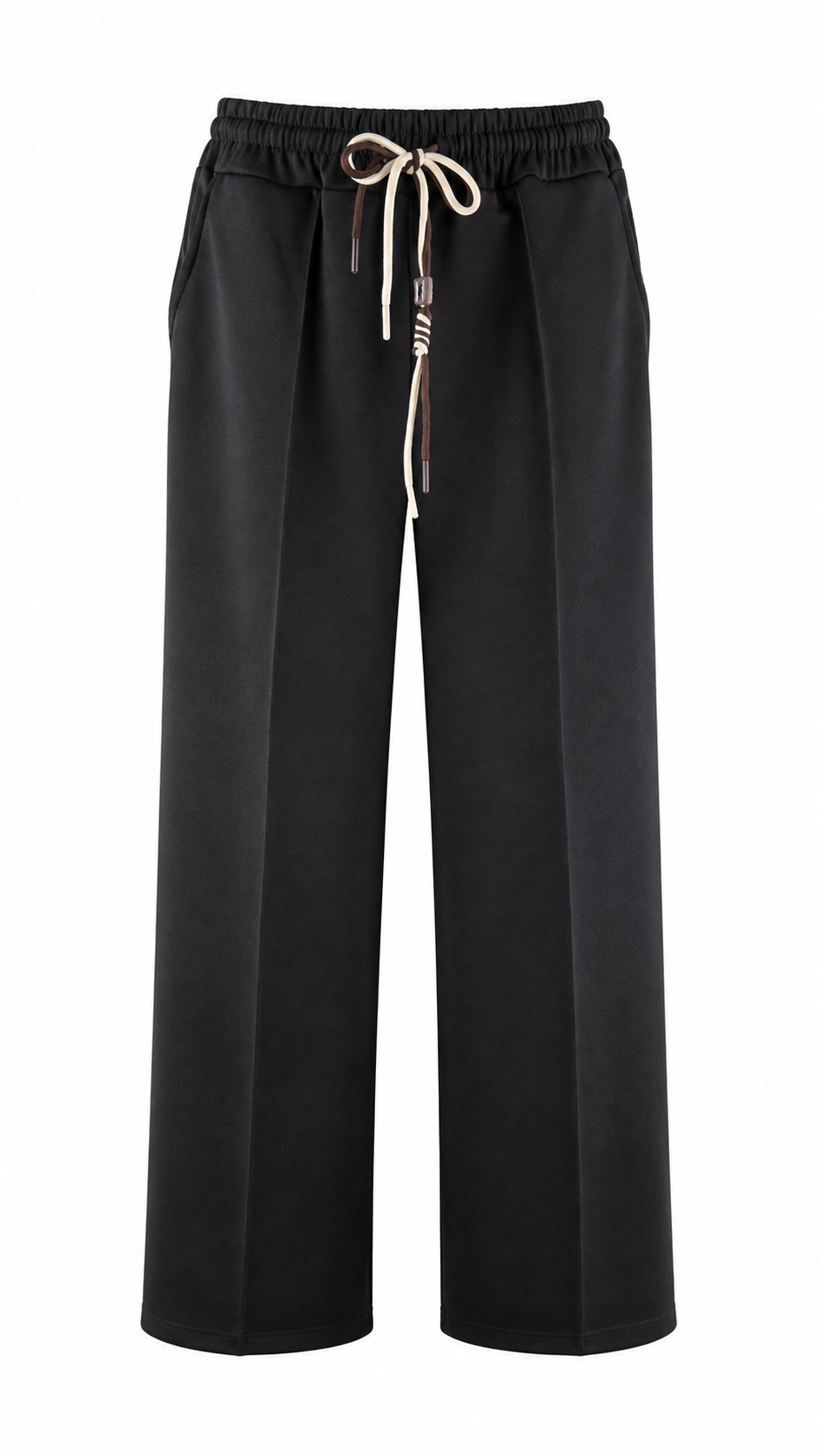 Women’s Wide-Leg Palazzo Trousers with Elasticated Drawstring Waist