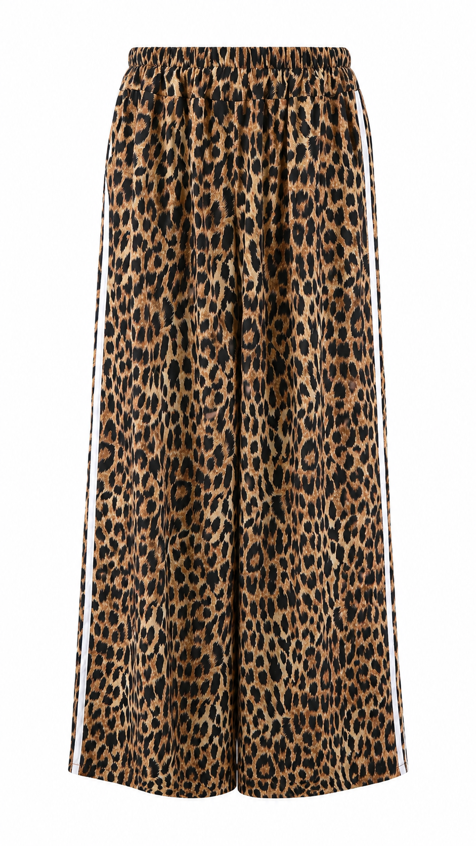 Pantalone a palazzo leopardato