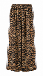 Pantalone a palazzo leopardato