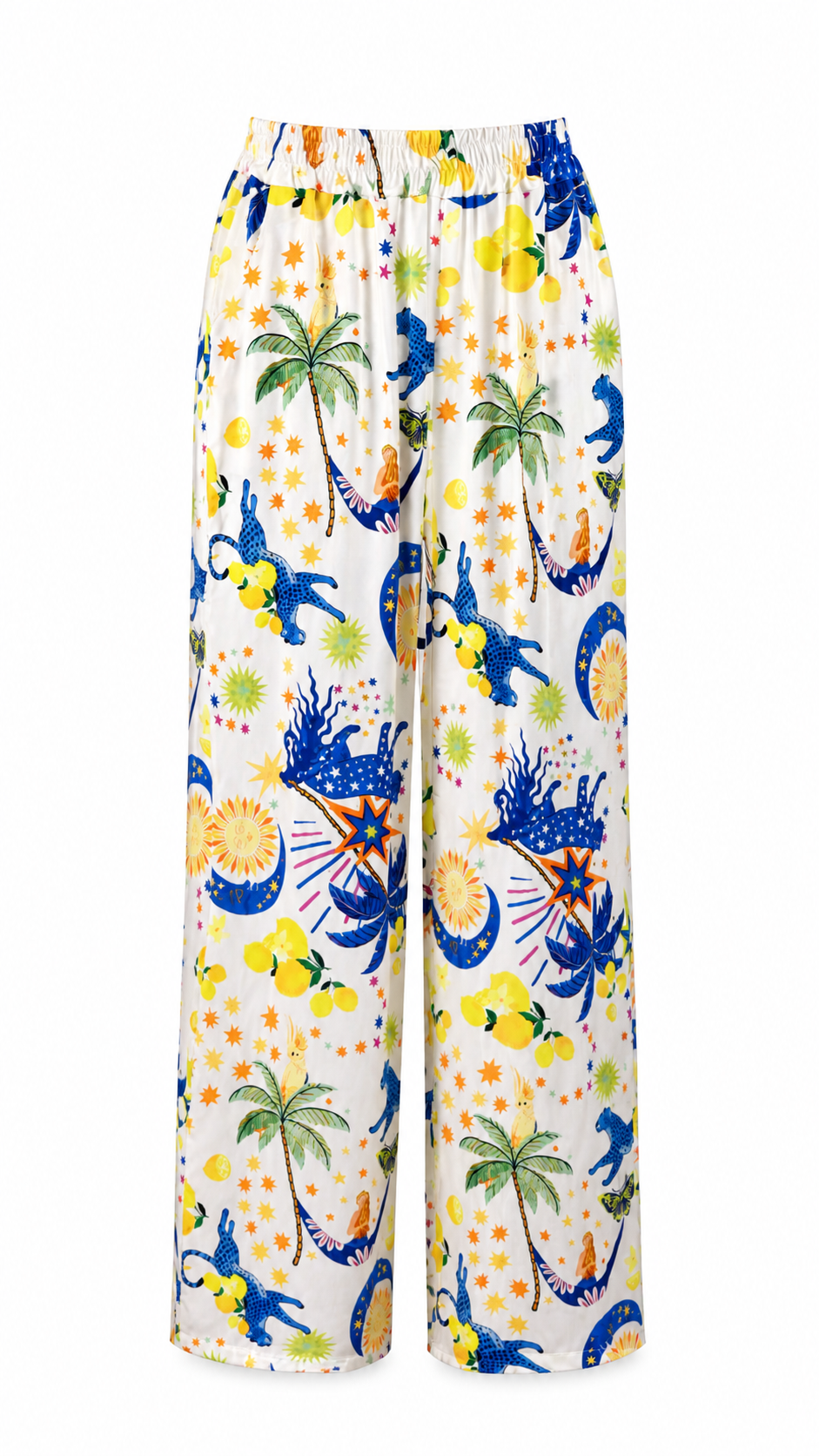 Pantaloni a fantasia tropicale